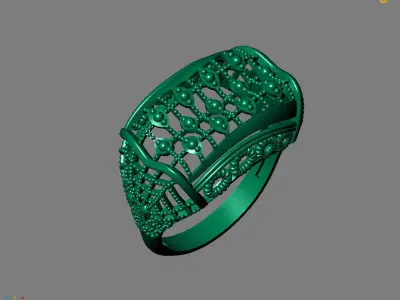 Women Plain Ring Ready STL Models Womens Ring 3d models 3D print model 13