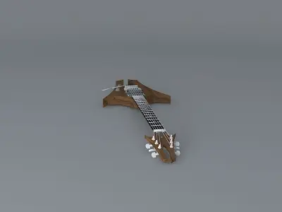 Tuning fork guitar  Free 3D model