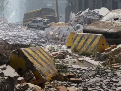 Archexteriors vol 45 - destroyed city scene 3D model