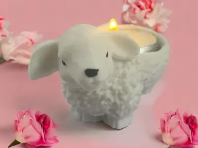 SHEEP CANDLESTICK 3D print model
