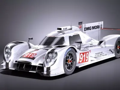 Porsche 919 Hybrid 2016 VRAY 3D model