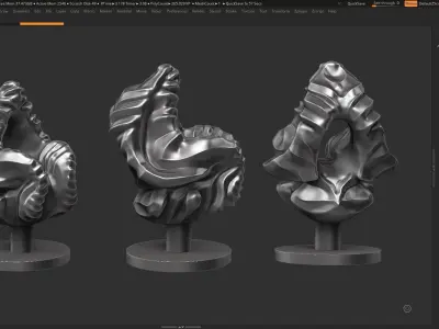 Modern Abstract Decorative sculpture 3d print model 124 3D print model