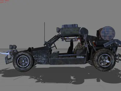 Buggy Old Super Model PUBG 3D model