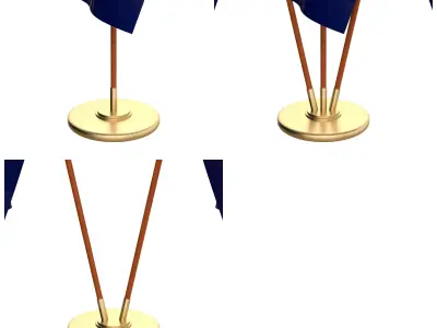 Indiana Flag Pack 3D model