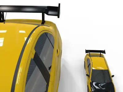 Voltex Spoiler for 1-18 and 1-64 Model Cars 3D print model