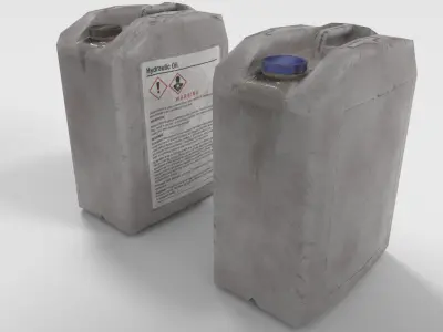 Low poly Plastic can Low-poly 3D model