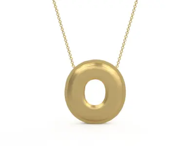 Model 1198 O Initial Letters Charm Balloon 20mm 3D print model