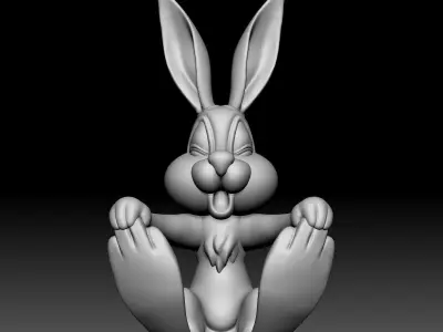 Rabbit - Sleeping beauty - 020 3D print model