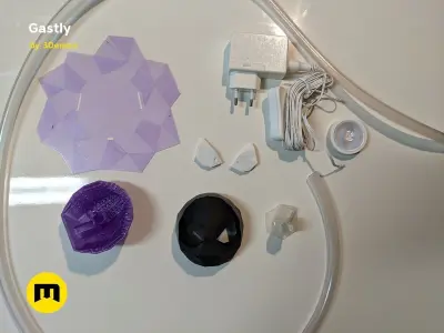 Gastly Low Poly Vapor Decoration 3D print model