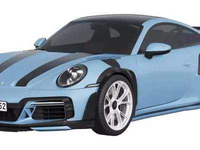 Porsche 911 TECHART GTstreet R Touring 3D model