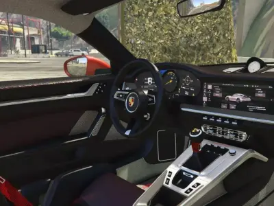 Porsche 911 GT3 992 High Quality Realistic Sports Car PBR 3D model