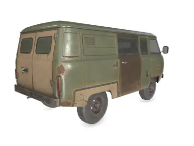UAZ 3909 Low-poly 3D model