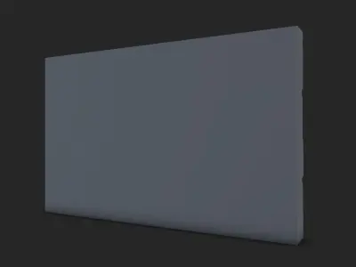 Shattered Stone Wall Segment 3D model