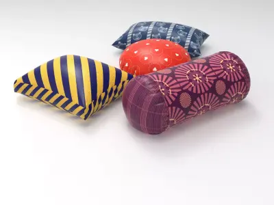 Pillow - 4 models 3D model