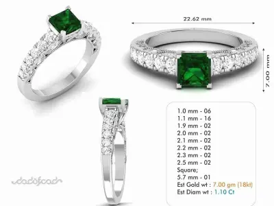 Women Engagement Wedding Ring 3dm Render Detail 3D print model