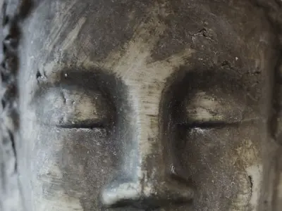 Buddha head sculpture 3D model