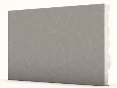 Uneven Stone Slab Wall Kit 3D model