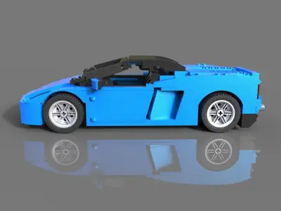 Lego Sport Car 3D model