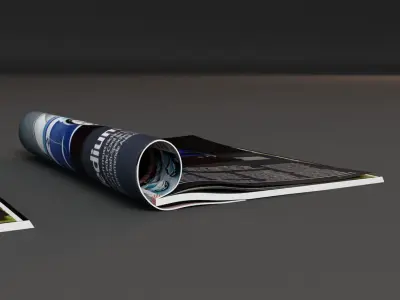 Magazine Collection mockup of 3D model