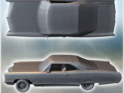 Luxury car Pontiac 22 Plus 10 - Modern WW2 WW1 World War Diaroma 3D print model