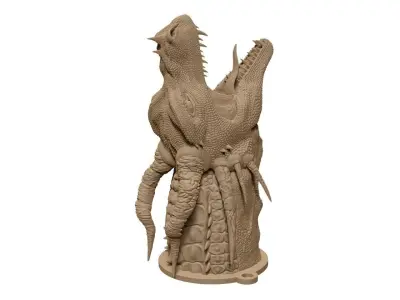Dragon head 3D print model