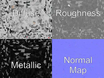 Inline 4-Cylinder Engine Precision model pack Low-poly 3D model