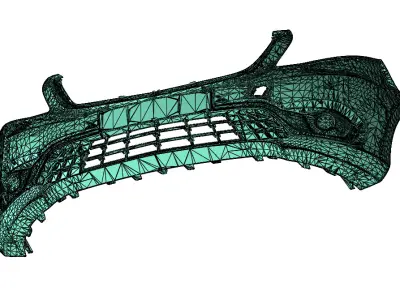 Mercedes Benz VAN BUMPER 3d scan 3D model