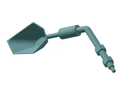 Plastic Motorcycle Mirror Cover Toy 3D model