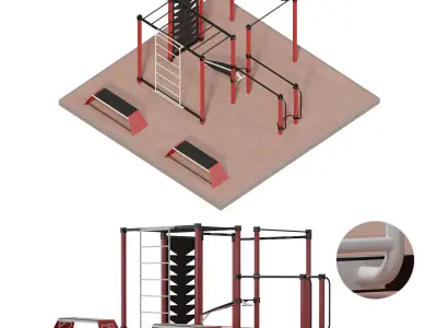 Sports complex street sport S-20 3D model
