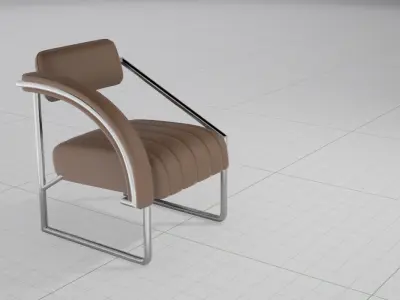 Eileen Gray Non-Conformist Chair UE4 3D model