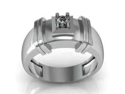 man ring 3D print model 19