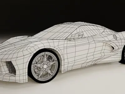 Chevy corvette C8 3D model 3D model