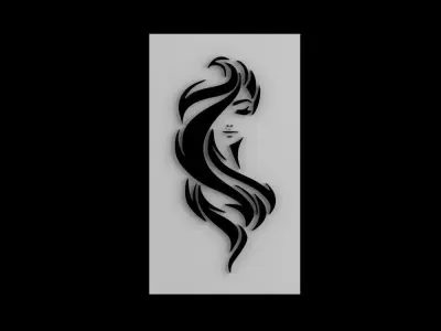 Picture woman 4 3D print model