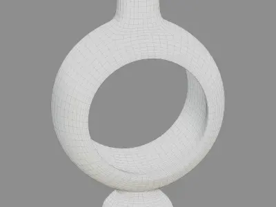 Vase13 vase with circular base Low-poly 3D model