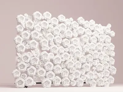 rose swing and wall 3D model