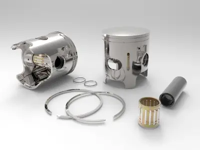 KAWASAKI KX 250 2-STROKE PISTON 3D model