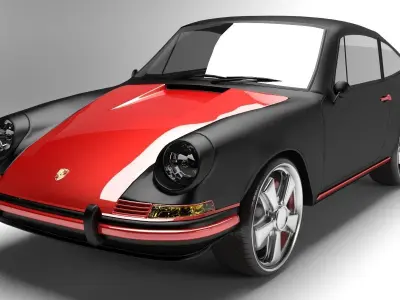 Porsche 911 T  1968 3D model