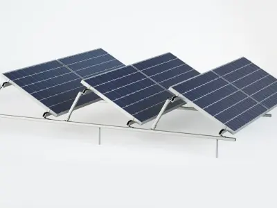 Sun Solar Panels 3D model