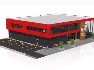 Fitness Center 3D model