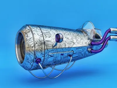 Flying Vehicle  Low-poly 3D model