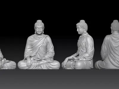 Bodhi Buddha  3D print model
