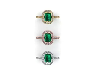 Engagement Ring Free 3D print model 12