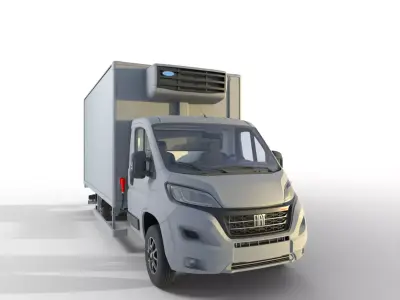 Refrigerated Delivery Truck 3D model