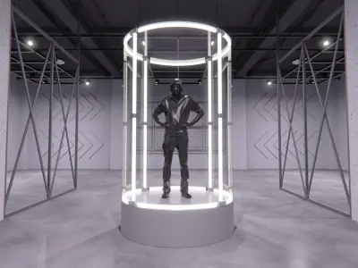 Transparent Booth Photo Opportunity 4 3D model