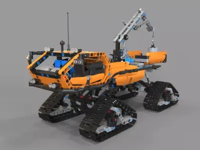 Lego Arctic truck 3D model