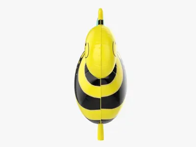 Bee decoration foil balloon 11 3D model