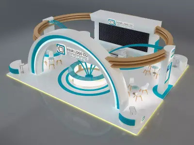 Booth Exhibition Stand a650 3D model