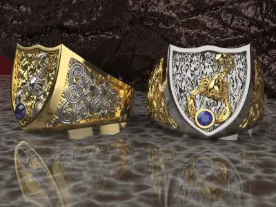 scorpion ring 3D print model