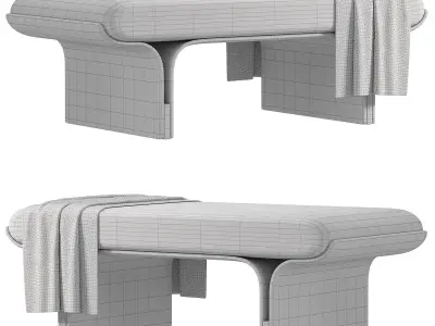 Stami Bench By Gallottiradice 3D model