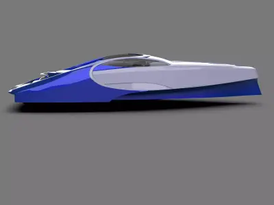 Bugatti Niniette 66 Luxury Yacht by Bugatti 3D model
